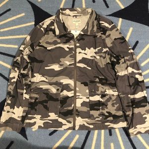 Camouflage print jacket!